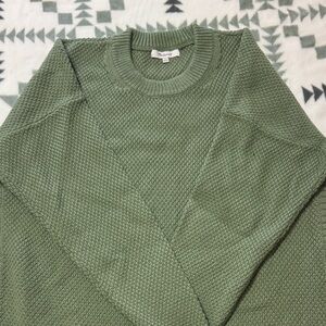 Madewell Women's Green Crewneck Sweater